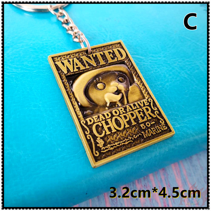 Móc khóa kim loại hình nhân vật Tony Tony Chopper hoạt hình One Piece 3 mẫu tùy chọn