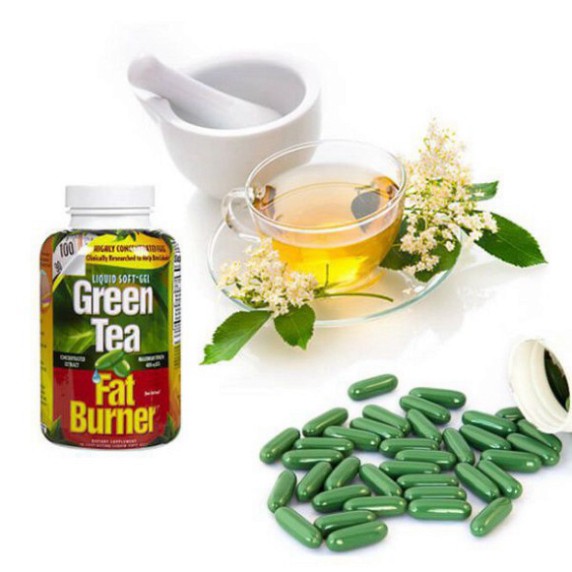 SALE KHÔ MÁU Viên uống giảm cân từ trà xanh Green Tea Fat Burner 200 viên của Mỹ SALE KHÔ MÁU