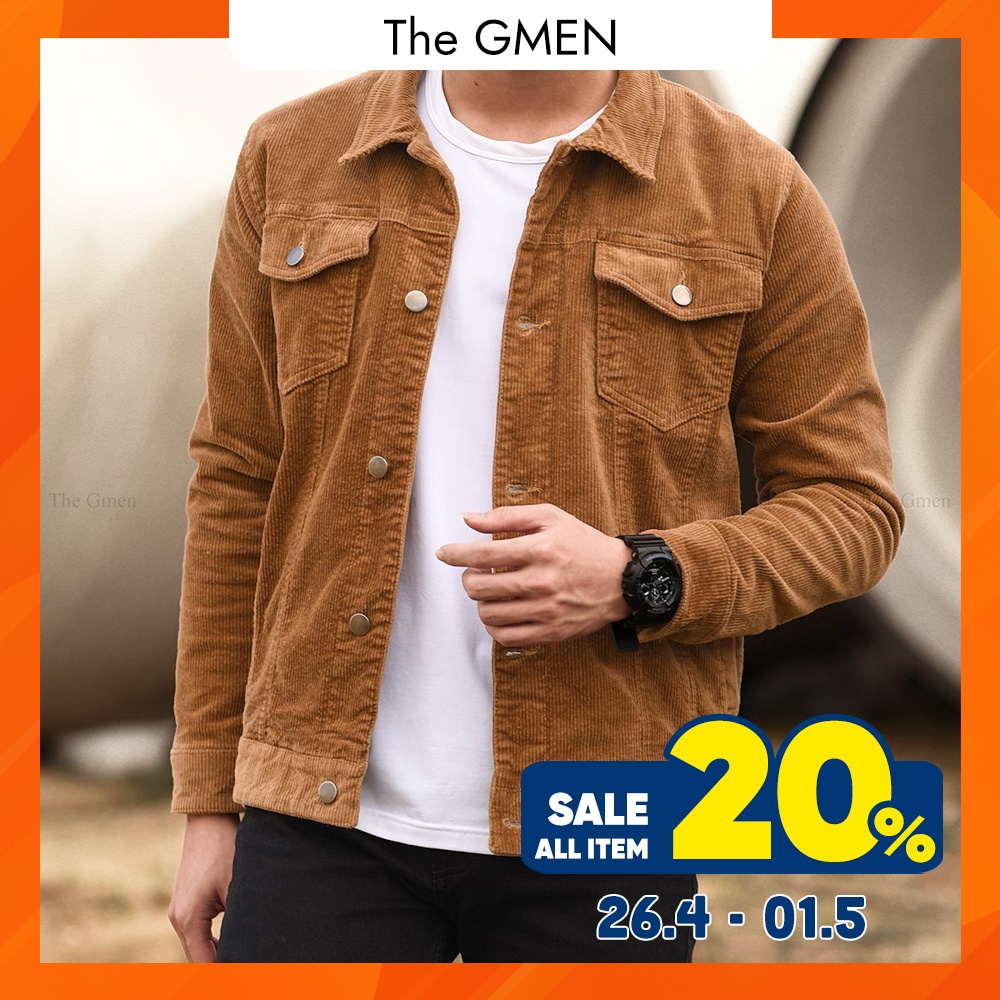 Áo khoác nam nhung tăm The GMEN Corduroy Jacket cao cấp, dày dặn, giá siêu tốt