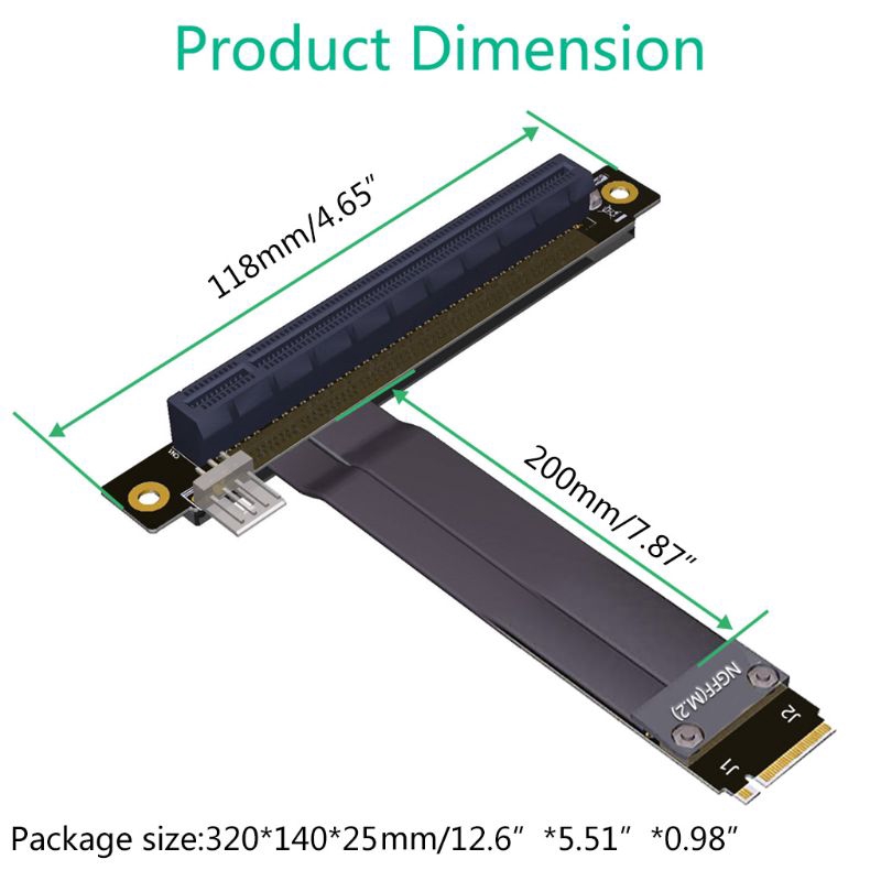 Card Mở Rộng Pci-E 3.0 16x Sang M2 M.2 Nvme Key-M 2230 2242 2260 2280