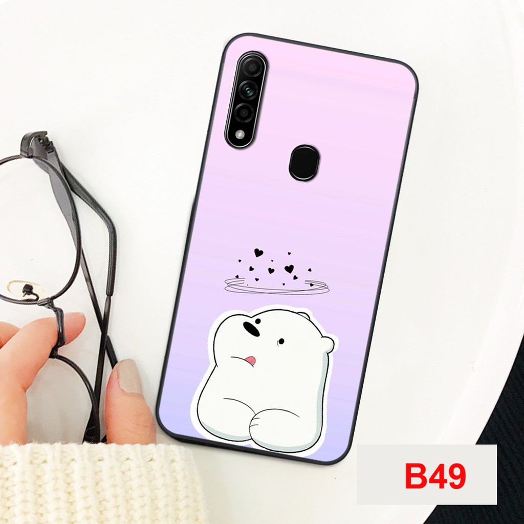 ỐP LƯNG OPPO A31 2020 IN HÌNH 3 CHÚ GẤU NHIỀU HÌNH DÁNG