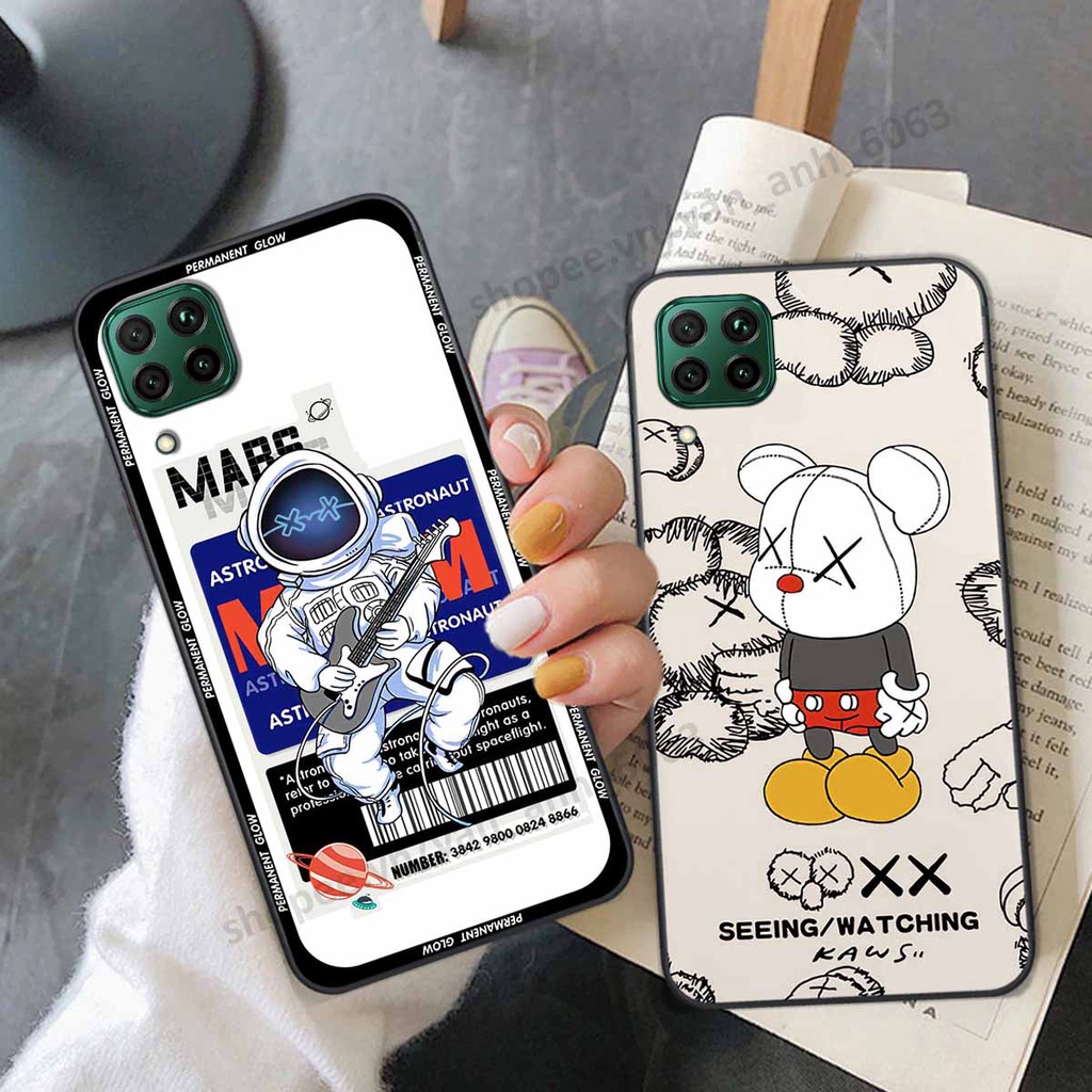 Ốp Huawei Nova 7i be@r brick mars thời trang, ốp lưng điện thoại viền dẻo siêu chất