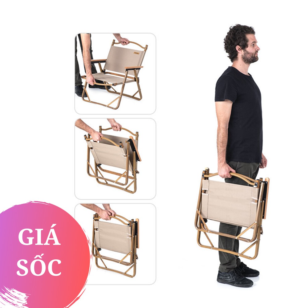 Ghế Dã Ngoại Du Lịch Cắm Trại Picnic Đọc sách Ngủ Trưa Cầm Tay Có Tựa Siêu Nhẹ NatureHike NH19Y002-D