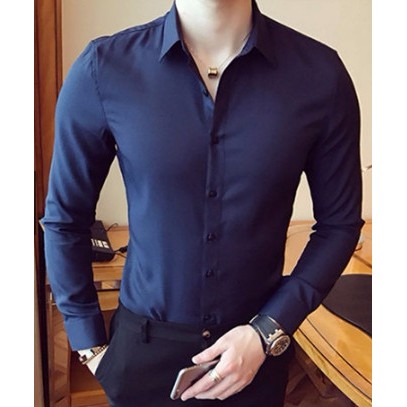 Áo sơ mi nam dài tay màu trắng vải không nhăn rất đẹp | BigBuy360 - bigbuy360.vn