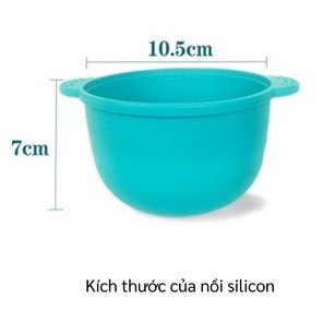 Chén nấu sáp wax lông cách thủy, lò vi sóng dễ vệ sinh thay thế lòng nồi thường 400ml