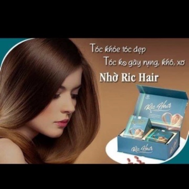 Viên uống mọc tóc- giảm tóc bạc sớm RIC HAIR( cam kết hàng chuẩn chính hãng)