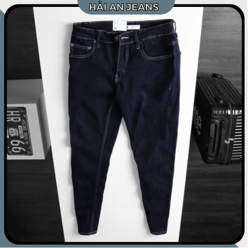 Quần Jean nam cao cấp 02 màu thời trang ống ôm jean co giản hàng cao cấp xuất xịn