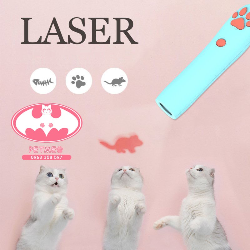 Đồ chơi cho mèo, đồ chơi laser an toàn cho thú cưng - PETMEO