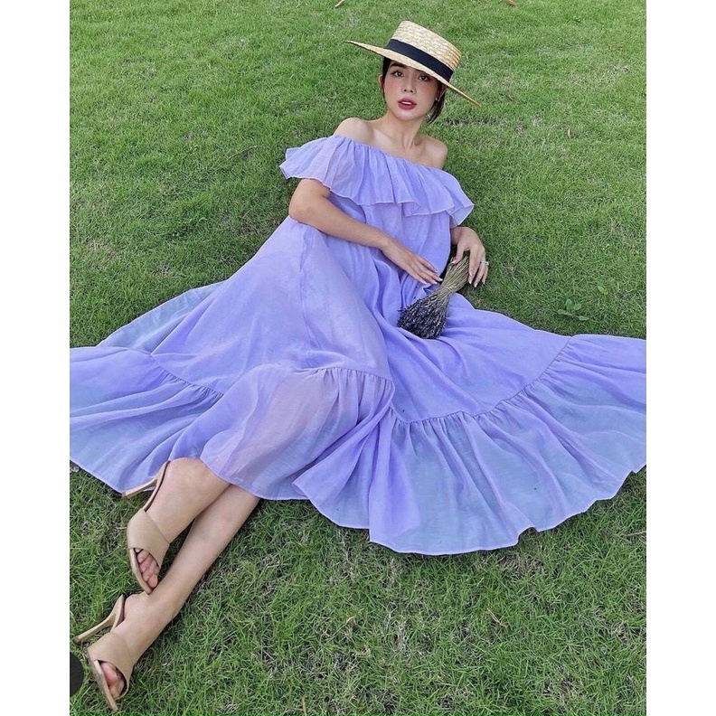 Đầm maxi bvai dáng suông phong cách XUKA DRESS