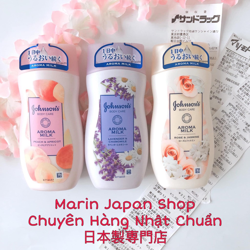 SỮA DƯỠNG THỂ JOHSON'S BODY CARE AROMA MILK NỘI ĐỊA NHẬT BẢN