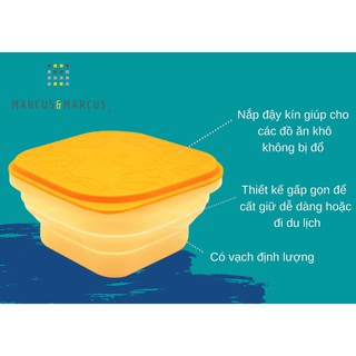 Bát ăn dặm silicon vuông Marcus & Marcus Lola