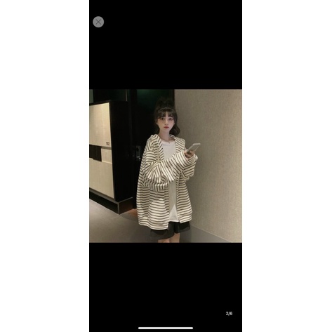 ÁO KHOÁC HOODIE NỮ  VIỀN SỌC CÓ DÂY KÉO THỜI TRANG CHỐNG NẮNG THỜI TRANG XINH LUNG LINH