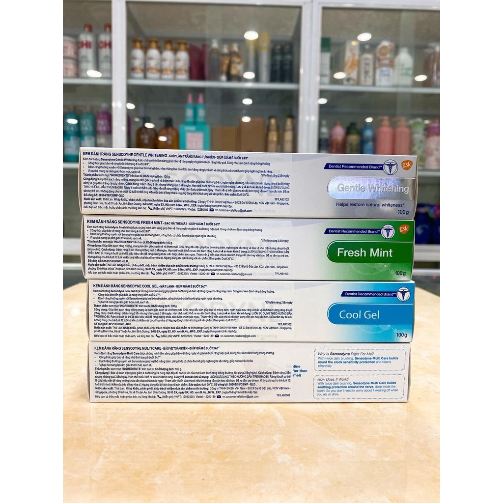 Kem đánh răng SENSODYNE giúp trắng răng hương thơm mát giảm ê buốt 100gram
