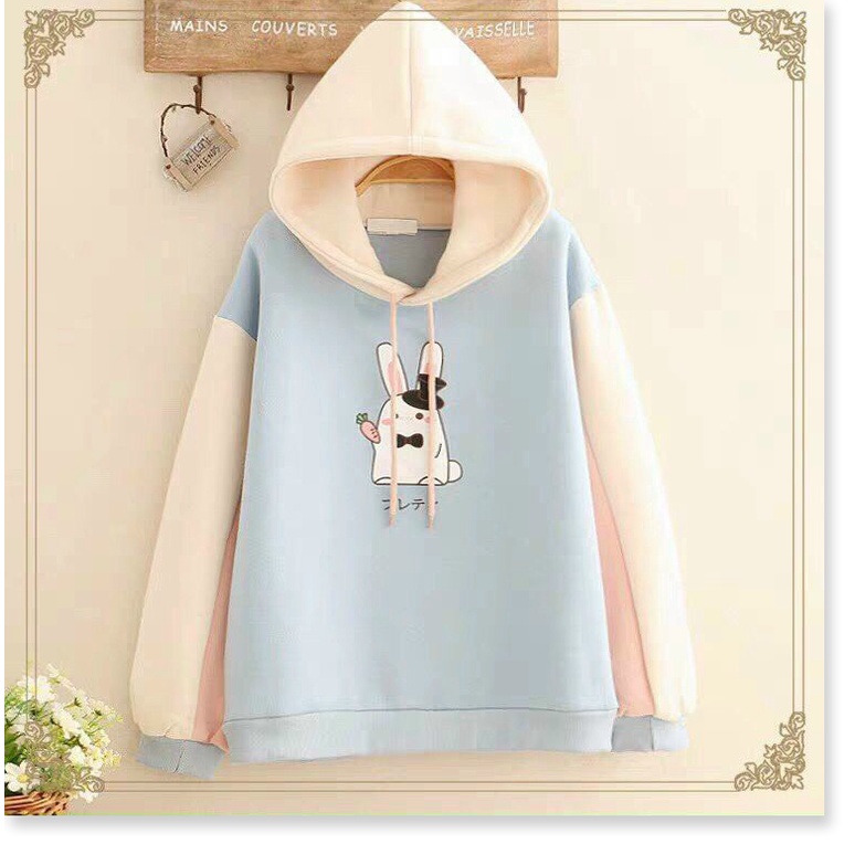 Áo khoác hoodies form rộng có mũ con thỏ cực đẹp , hot 2021 KME FASHION