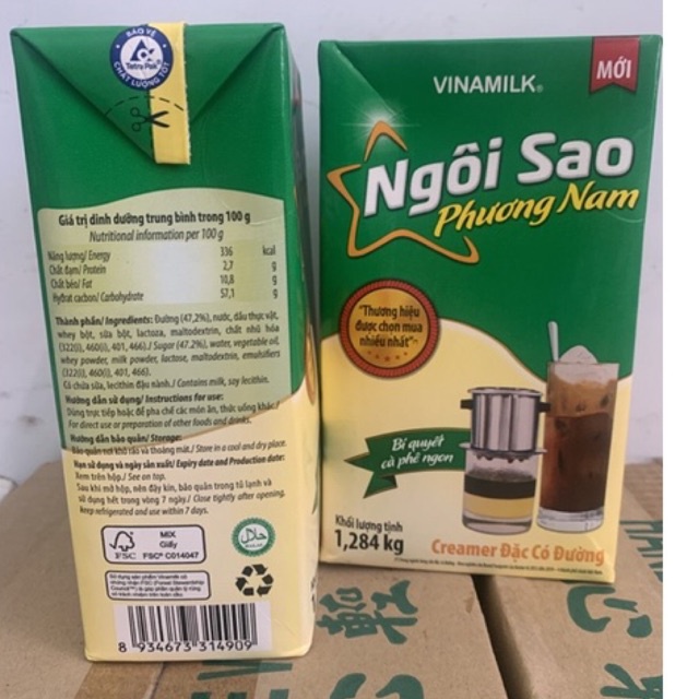 Sữa Đặc Ngôi Sao Phương Nam Hộp Giấy