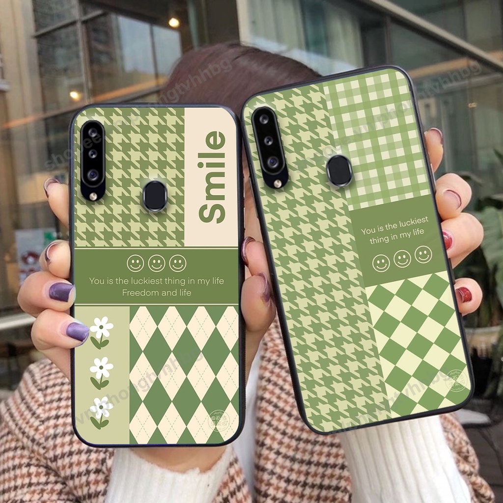 Ốp lưng Samsung A10s / A20s / A20 / A30 in mẫu gấu bo viền , smile mặt cười cực cute đẹp
