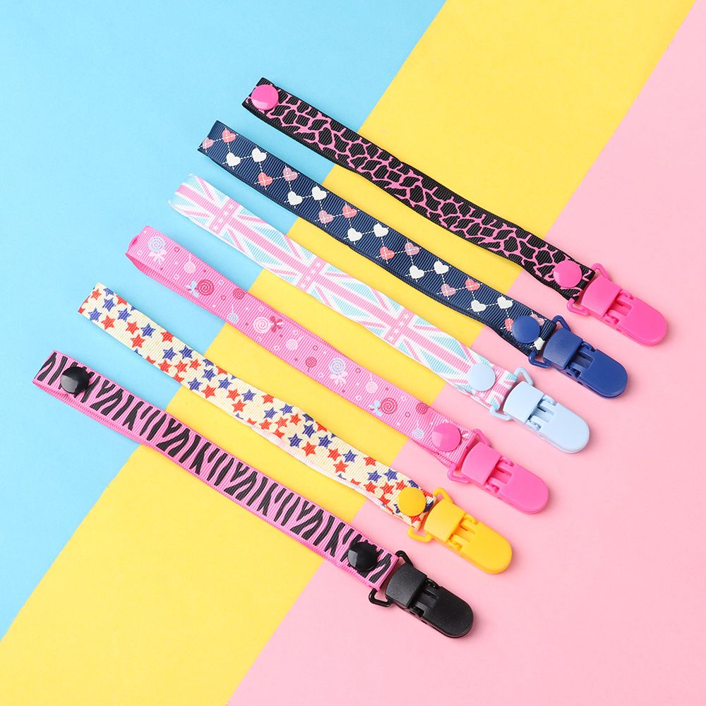 Dây đeo núm ti giả DIY nhiều màu sắc tùy chỉnh độ dài cho bé sơ sinh