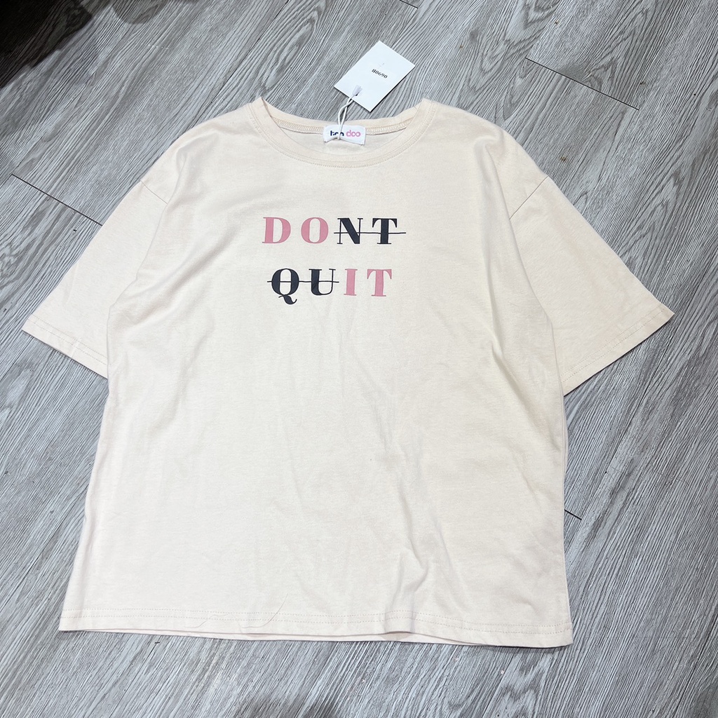 Áo thun tay ngắn DONT QUIT chất cotton nhiều màu