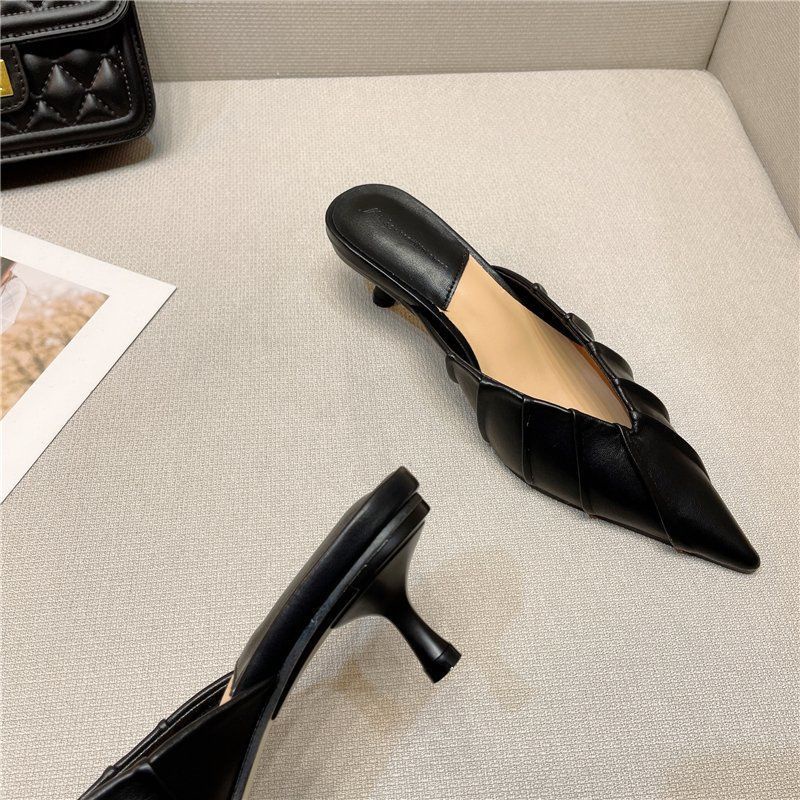 Dép Cao Gót Mũi Nhọn Thời Trang Mùa Hè Dành Cho Nữ