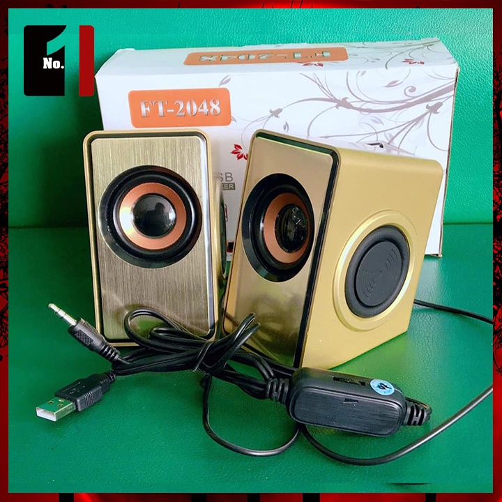 Loa Máy Tính Để Bàn Mini Cao Cấp 2.0 FT-2048 Loa Nghe Nhạc Vi Tính Laptop Pc Có Dây