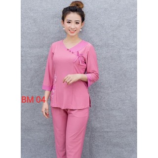 Đồ Lam Đi Chùa # Thun Tim Nơ