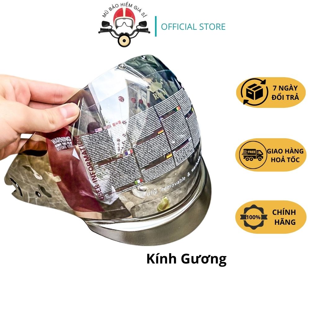Kính Royal M139, Kính âm rời thay thế cho mũ bảo hiểm Royal M139 - Kính CHÍNH HÃNG