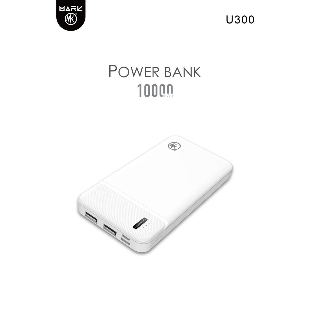 Sạc dự phòng Mark U300 10000 mAh - Hàng chính hãng Lỗi 1 đổi 1