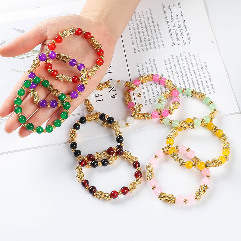 Vòng Tay Chuỗi Hạt Đá May Mắn