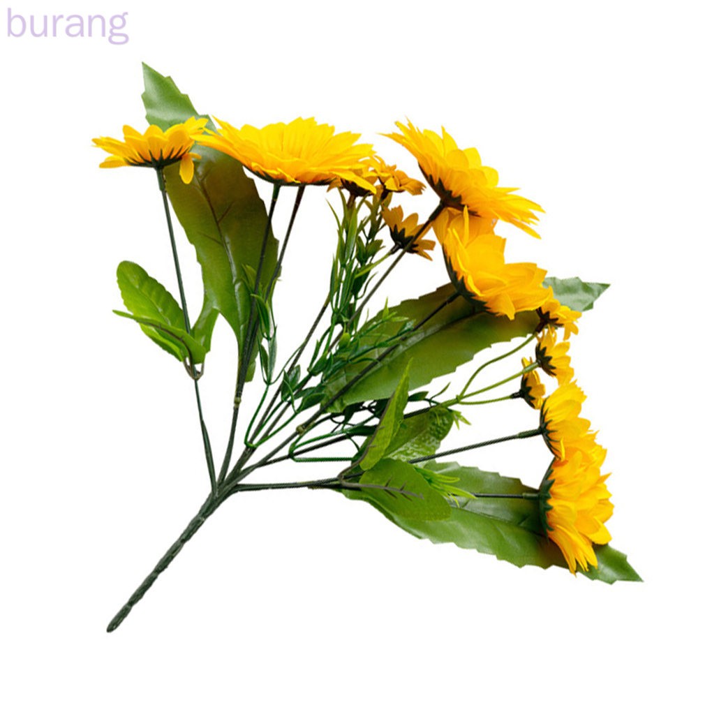 Bó hoa hướng dương giả 9 nhánh 13 bông dùng trang trí