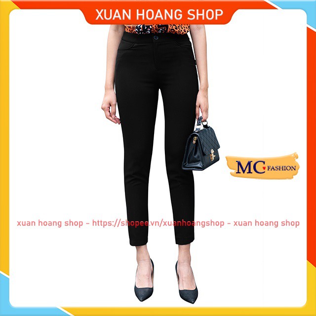 Quần Tây Nữ Công Sở Mc Fashion, Lưng Cạp Cao, Đẹp, Kiểu Dáng Ống Côn Âu, Màu Đen Q0348