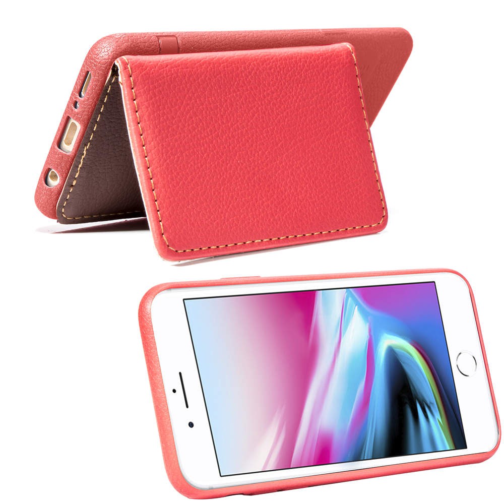Ốp điện thoại TPU tích hợp ví da PU kiêm giá đỡ dành cho iPhone 6 6S 7 8 Plus X XS XR Max | BigBuy360 - bigbuy360.vn