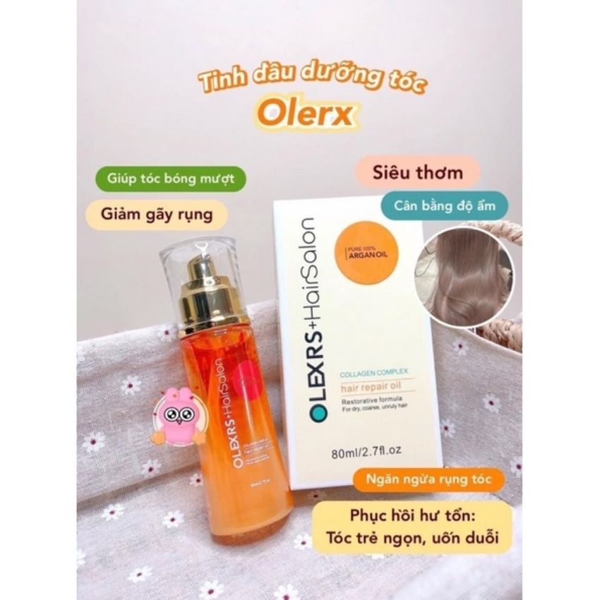 Tinh dầu dưỡng tóc olexrs, giảm mỏng tóc rụng tóc xù tóc giữ màu hư tổn chẻ ngọn dưỡng ẩm chính hãng