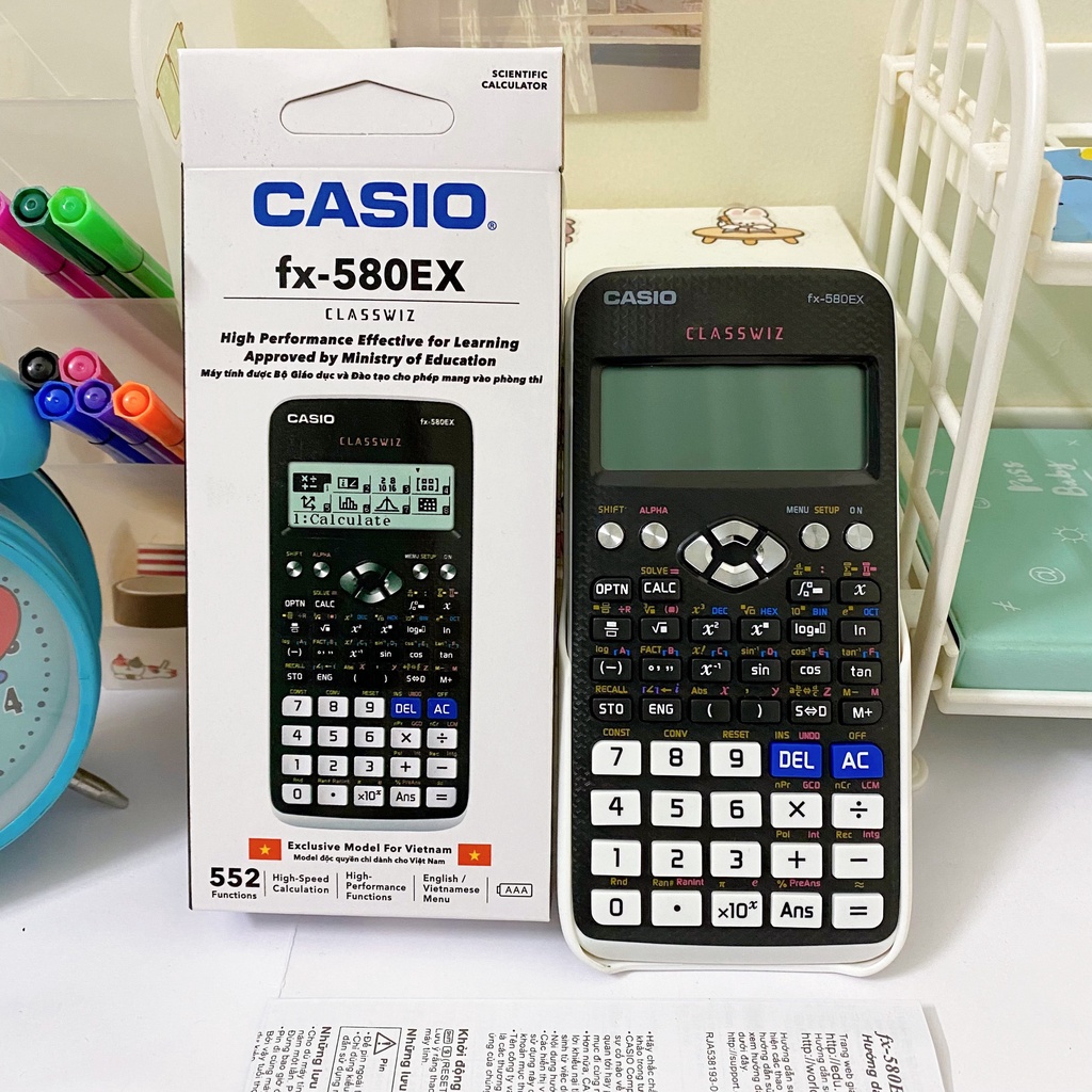 Máy Tính Cầm Tay FX580 EX - Máy Tính Học Sinh FX 580 EX Giá Rẻ
