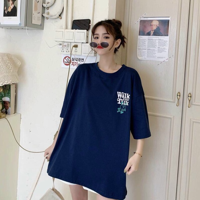 Áo thun tay lỡ FREESHIPPhông in hình siêu ơi xinh dáng rộng [oversize]