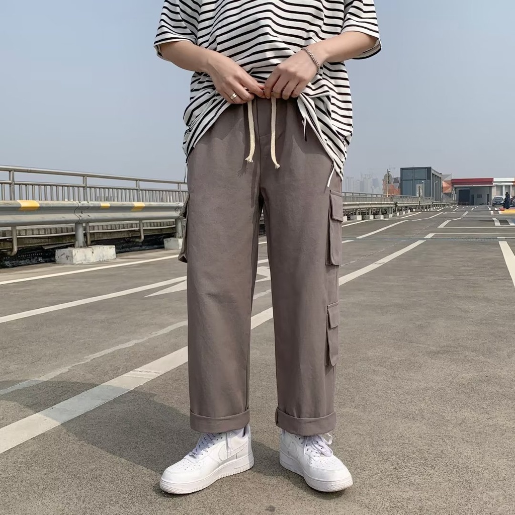 Quần ống rộng Phong Cách Hàn Quốc Dành Cho Nam
