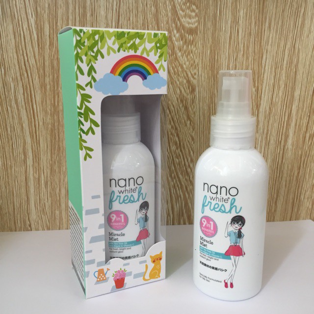 Xịt khoáng dưỡng da và ngăn ngừa mụn NanoWhite Fresh 9in1 | BigBuy360 - bigbuy360.vn