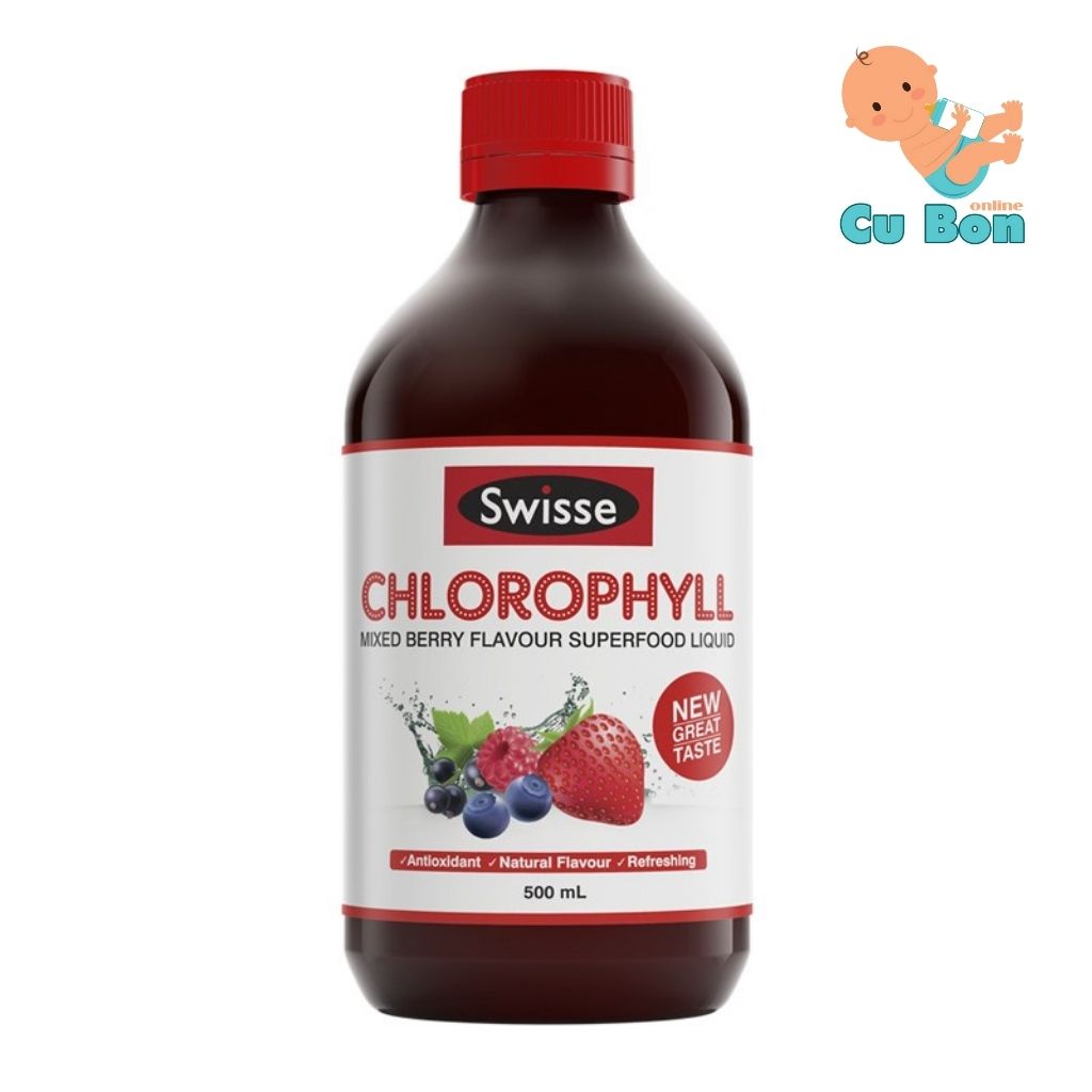 Nước diệp lục Swisse Chlorophyll của Úc 500ml hương vị thơm ngon dễ uống tốt cho sức khoẻ