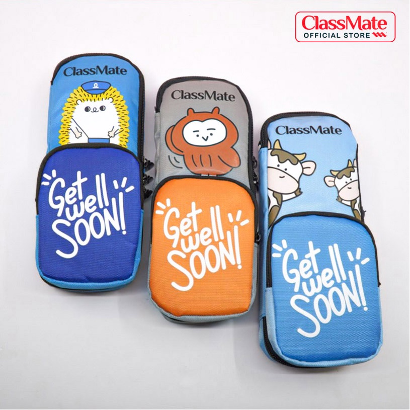 Túi Bút To CLASSMATE Get Well Soon 21cm Chất Liệu Vải Dù An Toàn CL-22102