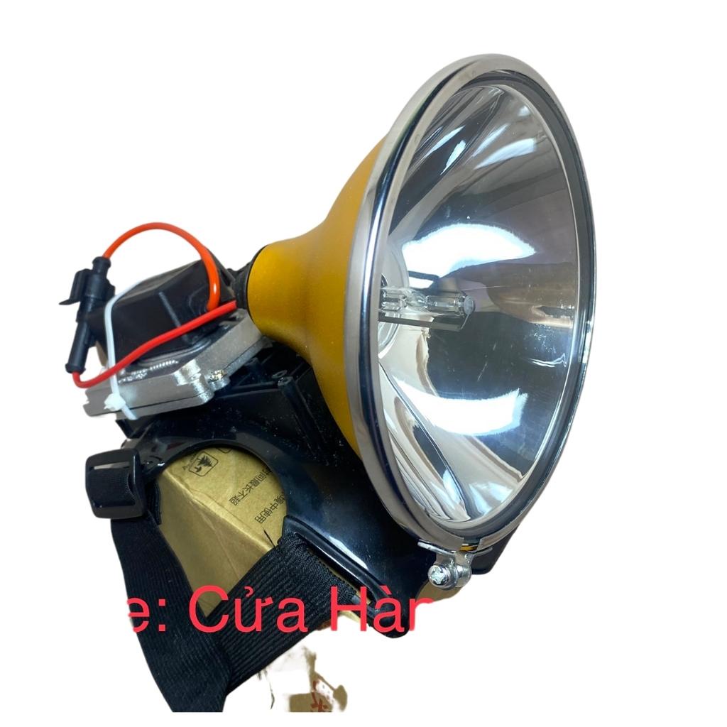 Đèn pin đội đầu siêu sáng đèn kẹp bình ác quy 12V mã A999 bóng Xenon  chóa 15cm