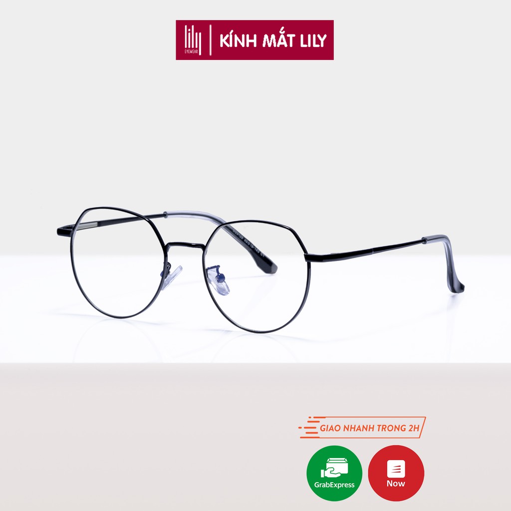 Gọng kính cận nam nữ Lilyeyewear chất liệu kim loại thanh mảnh nhẹ nhàng 29128
