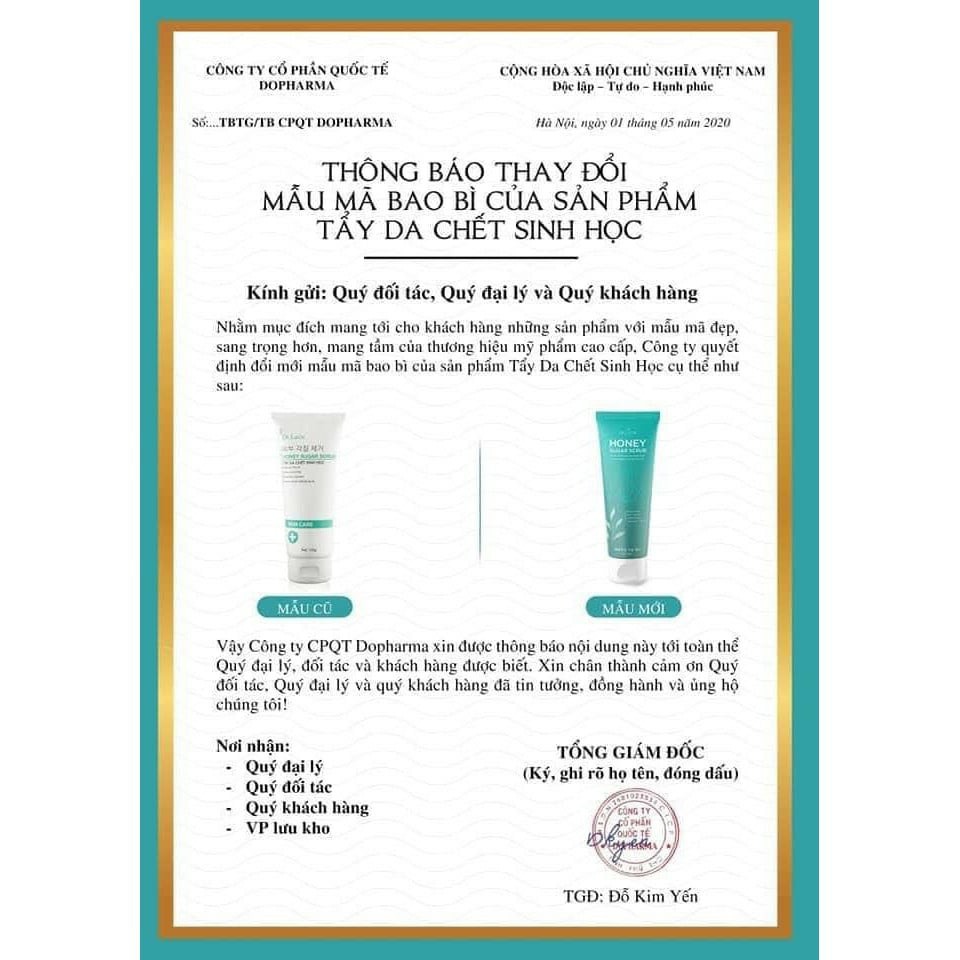 Tẩy Da Chết Sinh Học Lamer care - dr.Lacir Không Gây Bào Mòn Da Không Chứa Cồn | BigBuy360 - bigbuy360.vn