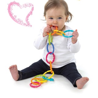 Ninikids: vòng nhựa lots of links, vòng gặm, gặm nướu
