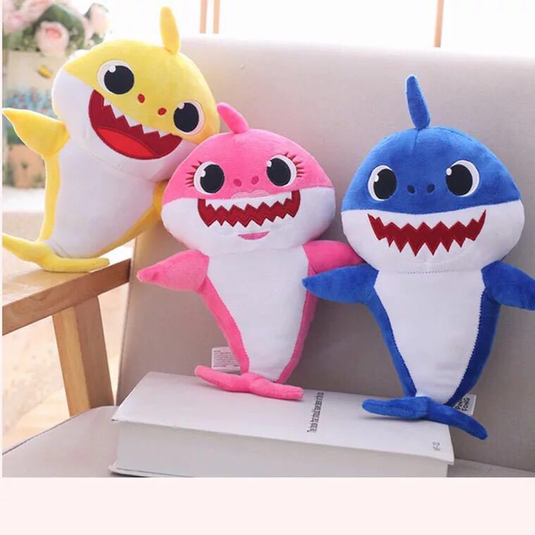 Gấu Bông Đồ Chơi Cá Mập Baby Shark Thú Nhồi Bông Đáng Yêu 30cm