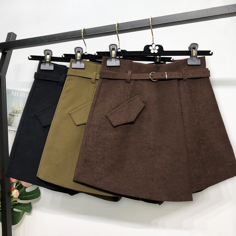 Quần Giả Váy Nữ Lury, Váy Chữ A Ngắn, Chất Vải Da Lộn Cao Cấp, Phong Cách Thời Trang Hàn Quốc Tặng Kèm Đai Siêu Xinh | BigBuy360 - bigbuy360.vn