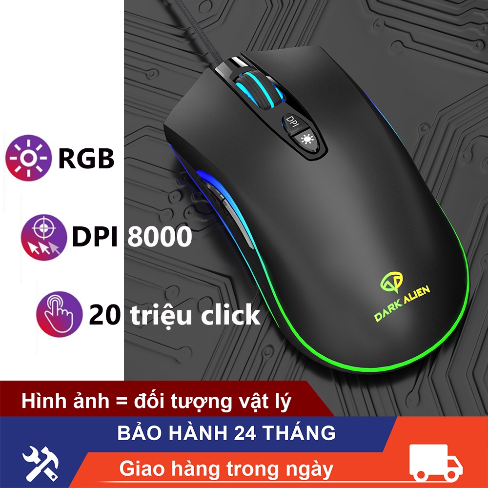 Chuột máy tính có dây văn phòng tắt âm chống ồn chuột bàn phím có dây