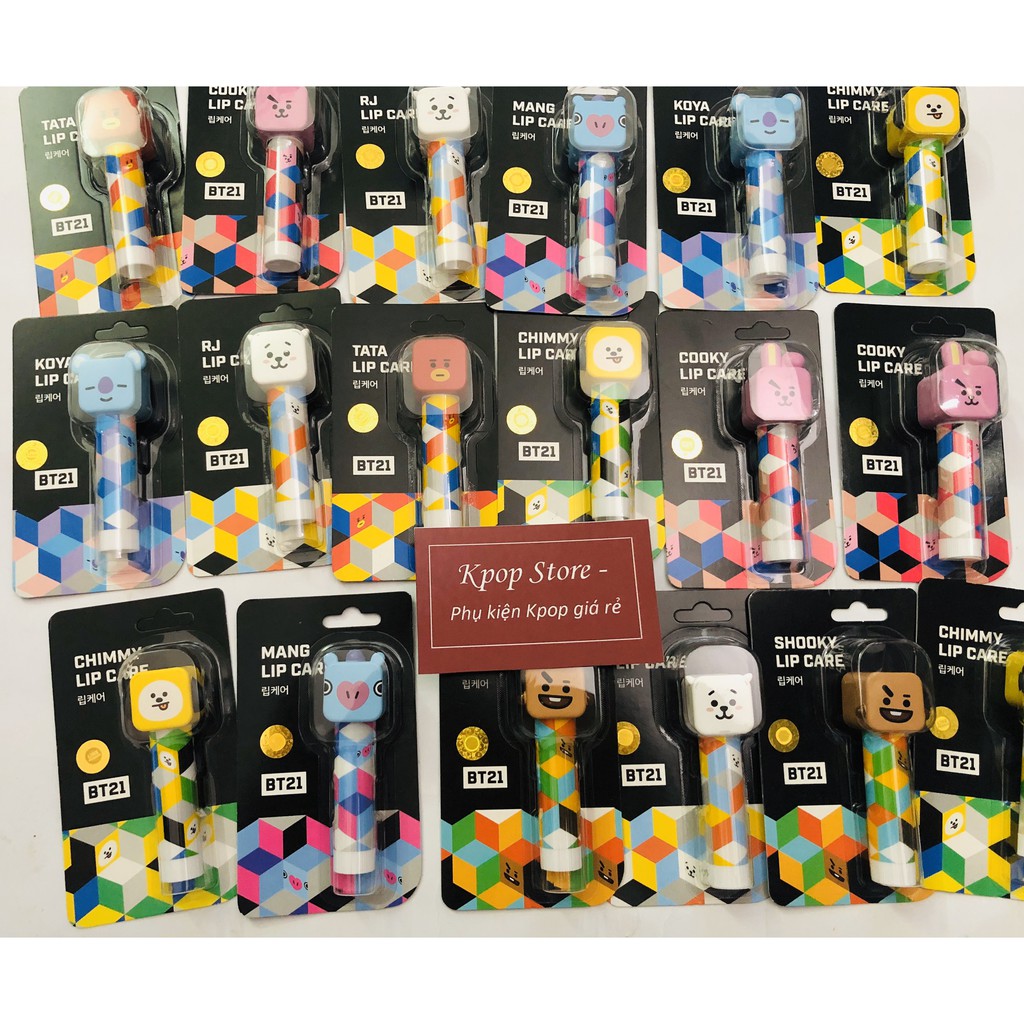 BT21 lip essence - son dưỡng môi bt21