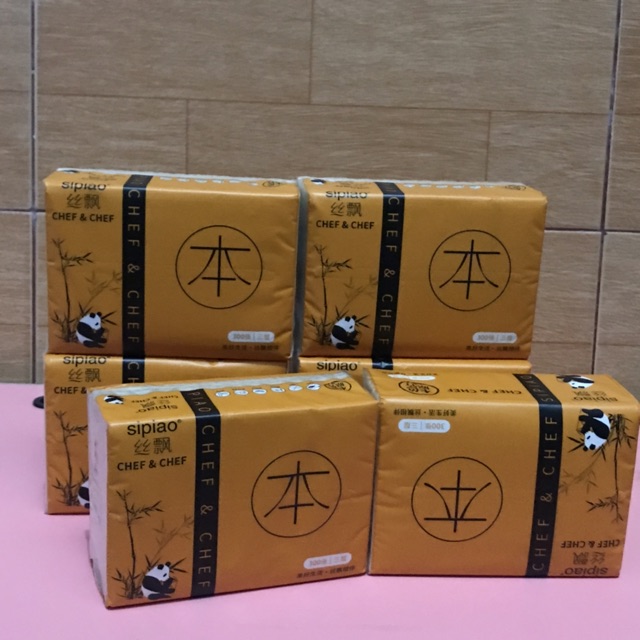 Khăn giấy Tre cao cấp SIPIAO 300 tờ mỗi gói