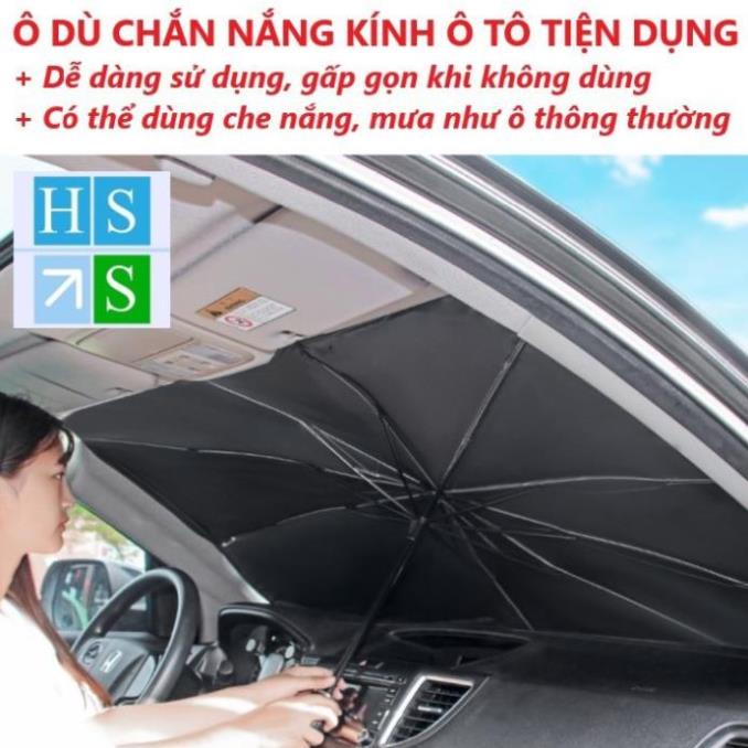 Ô DÙ CHẮN NẮNG KÍNH LÁI Ô TÔ xe hơi bảo vệ nội thất chống tia UV giảm nhiệt độ xe hiệu quả và tiện dụng -HS Shop Thủ Đức