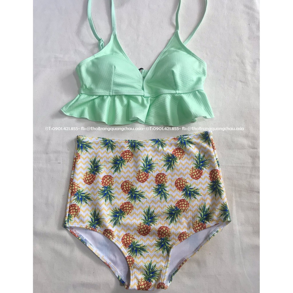 (Hàng Nhập) Bikini 2 mảnh,quần cạp cao Style Hàn quốc # WX2352