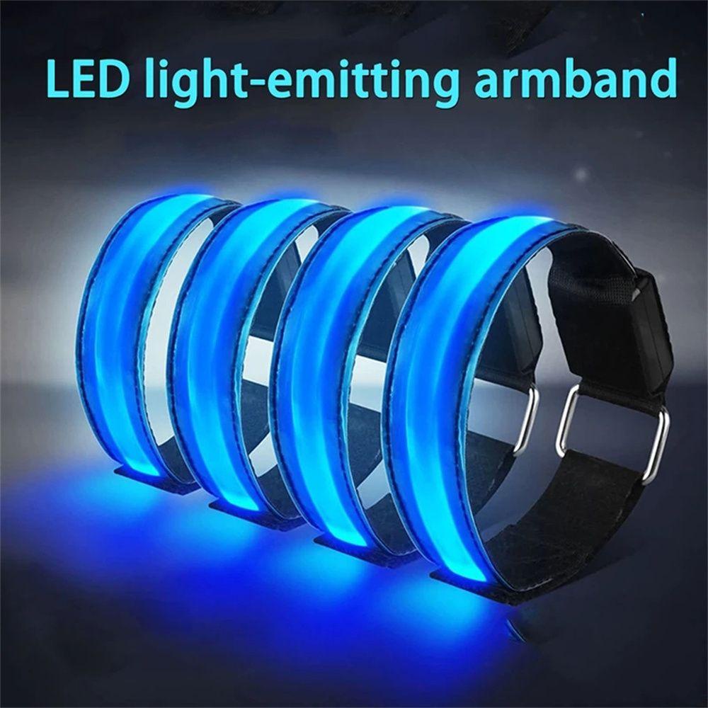 Băng Đeo Cánh Tay Phát Quang An Toàn Khi Chạy Bộ Ban Đêm